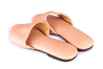 shoe flesh color isolated on white background