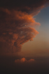 Obraz na płótnie Canvas Volcanic ash cloud on La Palma Island