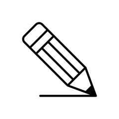 ołówek z linią - ikona © KR Studio