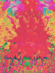 Abstract psychedelic retro futuristic art background. Tie dye. Hipster.