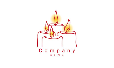 candle logo template