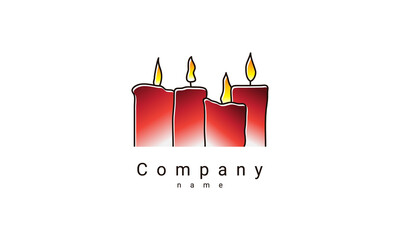 candle logo template
