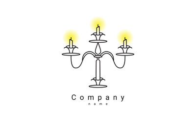 candle logo template