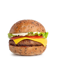 burger on white isolated background