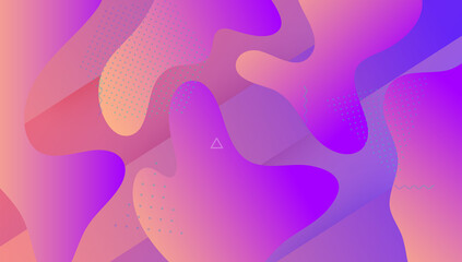 Fototapeta na wymiar Neon Design. Wavy Futuristic Poster. Violet Graphic Flyer. Creative Wallpaper. 3d Landing Page. Dynamic Layout. Memphis Page. Gradient Element. Violet Neon Design