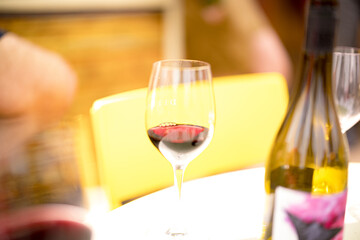 two glasses of wine