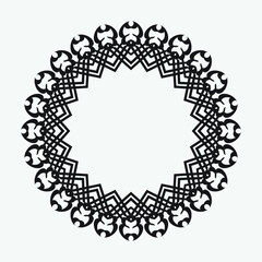 round and circular decorative patterns for design frameworks and banners