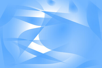 Illustration of an abstract background of blue shapes, full frame
