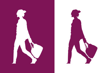 Collage femenino Magenta