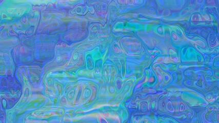Abstract textural iridescent blue holographic background.