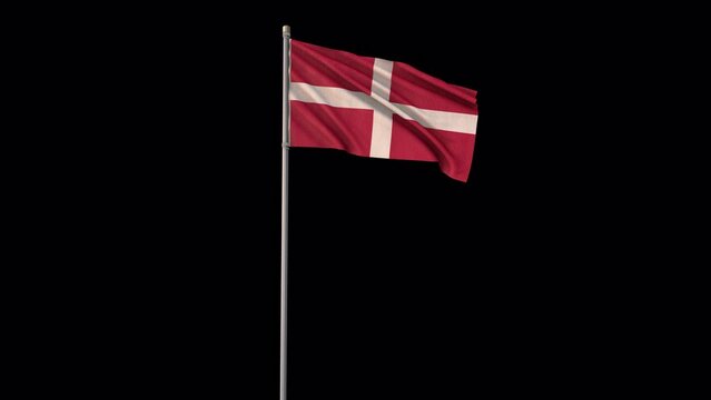  Sovereign Military Order of Malta flag, 4k video background is transparent