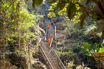 A beautiful panoramic view of Vang Vieng in Laos.
