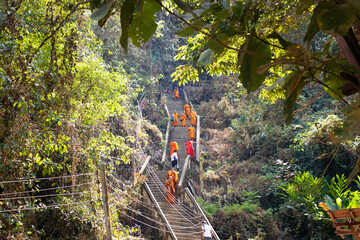 A beautiful panoramic view of Vang Vieng in Laos.