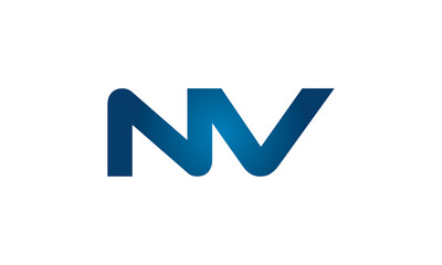 NV linked letters logo icon