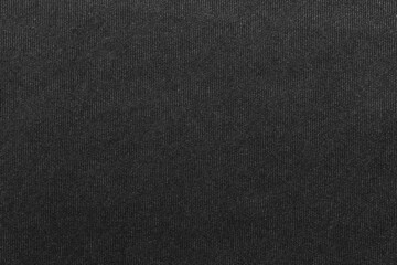 Black color fabric cloth polyester texture and textile background. - obrazy, fototapety, plakaty