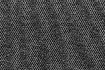Black color fabric cloth polyester texture and textile background.