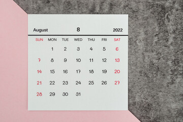 Top views Calendar desk August is the month for organizers to plan and remind on the table...