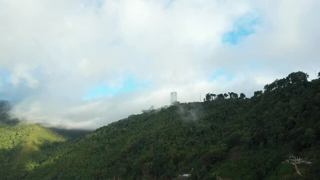 Aerial view the Humboldt hotel in Waraira Repano National Park, Venezuela.
