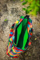 Naklejka premium Handmade Fabric Bag