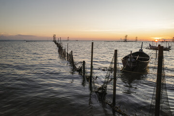Fototapeta premium sunset on the pier