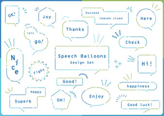 シンプル吹き出しセット
