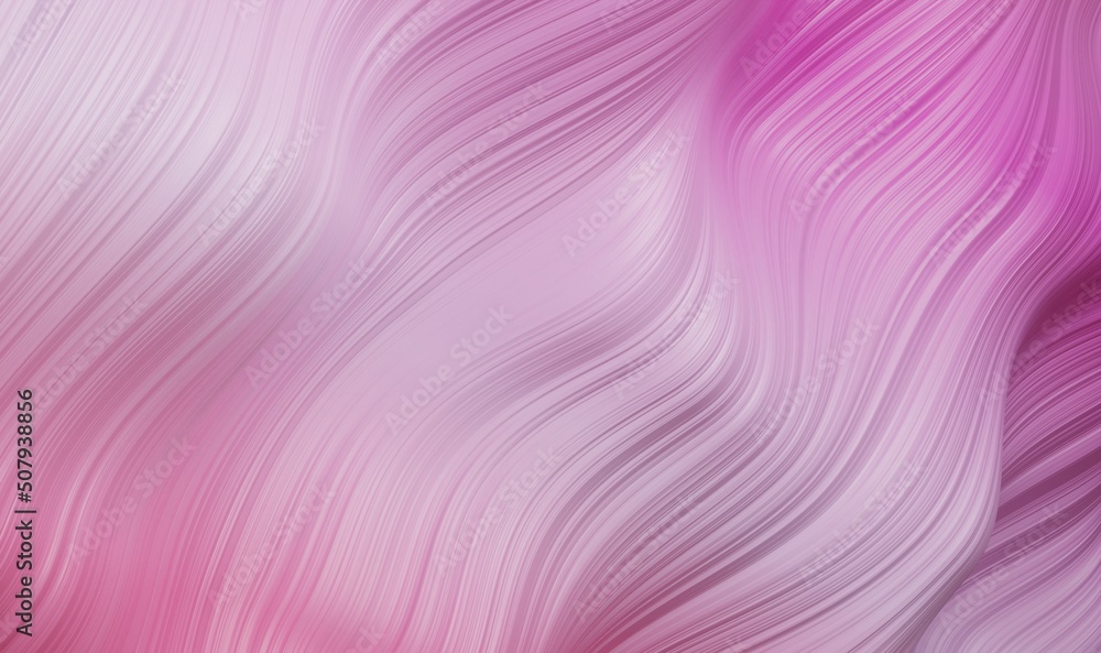 Poster modern 3d abstract background with curvy surface. pink wallpaper with copy-space. pattern wallpaper 