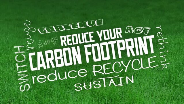 Carbon Footprint How to Reduce Save Planet Environment Protect Nature 3d Animation