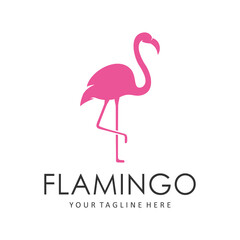 flamingo logo - obrazy, fototapety, plakaty