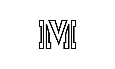 M Logo.M Letter Design Vector Illustration Modern Monogram Icon.