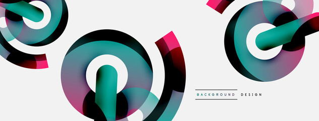 Circle abstract background. Vector illustration for wallpaper banner background card or landing page
