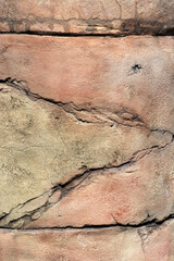 Abstract geological background of weathered wall made from Colorado rocks