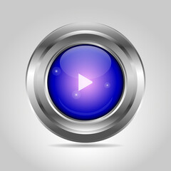 3D button icon