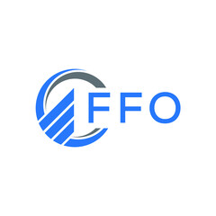 FFO technology letter logo design on white  background. FFO creative initials technology letter logo concept. FFO technology letter design.

