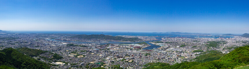 Fototapeta na wymiar 皿倉山からの眺望　北九州市八幡東区