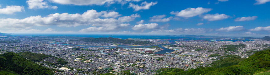 Fototapeta na wymiar 皿倉山からの眺望　北九州市八幡東区
