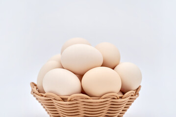 A basket full of eggs