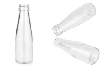 glass bottle isolated on white background