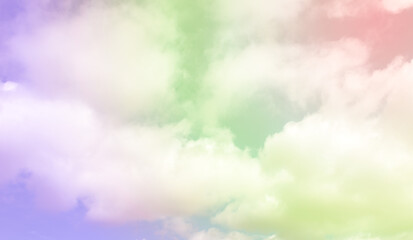 Obraz na płótnie Canvas Cloud and sky in pastel sweet colored soft style for backgrounds.