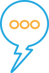 Speech bubble icon sign symbol design