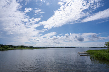 Obraz premium 雄大な空と手賀沼