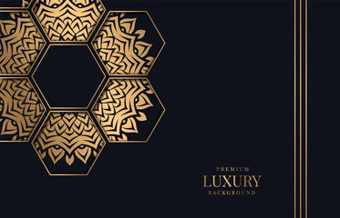 luxury mandala background for invitation card