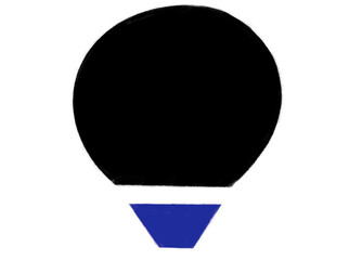 Blue grey black Geometric minimal style element hand drawn illustration