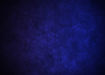 Abstract blue and dark blue gradient background design,noisy grain background texture