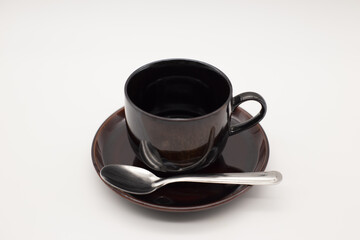 Coffee set with spoon,Include Clipping Path.