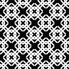 Abstract background with repeat pattern . Black and white color. Unique geometric vector swatch. Perfect for site backdrop, wrapping paper, wallpaper, textile and surface design. 