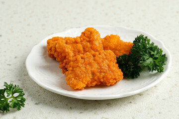 Close Up Chicken Nugget with Taiwan Crispy Flour