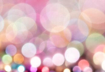 Fototapeta premium Multicolored festive bokeh as background.