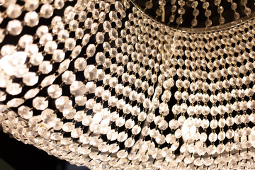 Decorative chandelier on the ceiling
