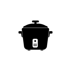 rice cooker icon vector. electric appliances icon glyph style