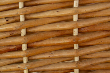 structure wicker basket closeup , photo background